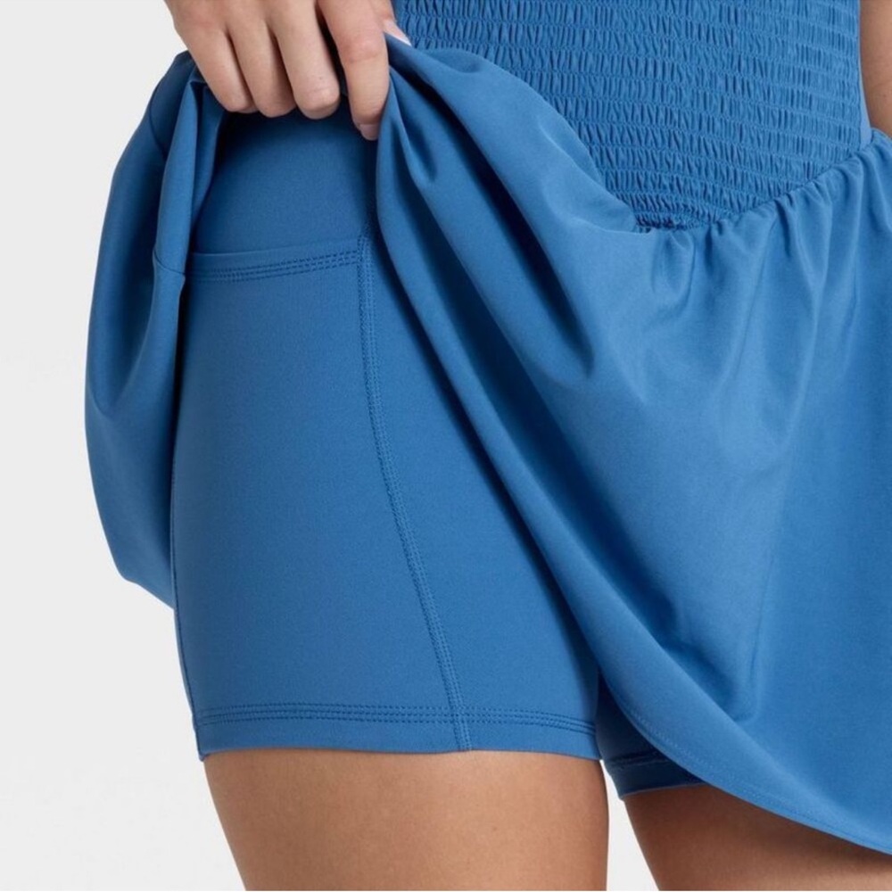 JoyLab Blue Textured Skort - Picture 4 of 4